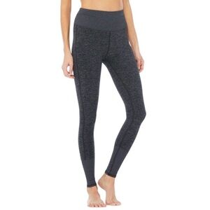 Alo Yoga Charcoal Grey High Waisted Alosoft Lounge Legging Size Medium